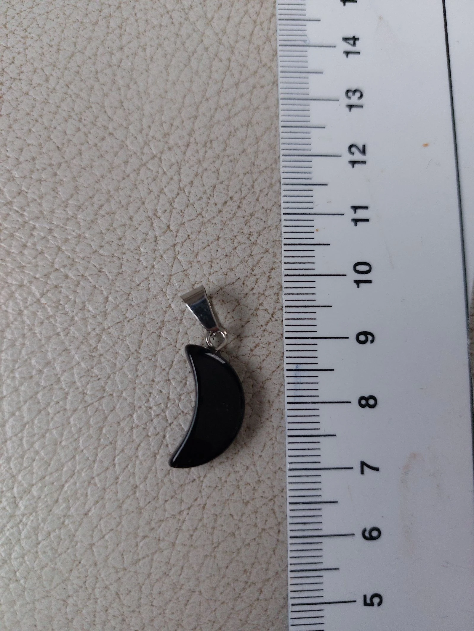Obsidian pendentif lune